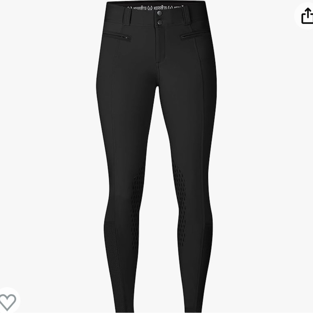 Horse| Equestrian | Kerrits Affinity Ice Fil Knee Patch Breech - Small